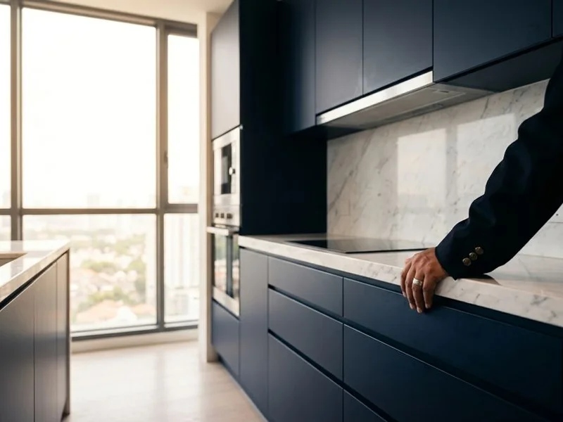 Dapur moden kondo mewah