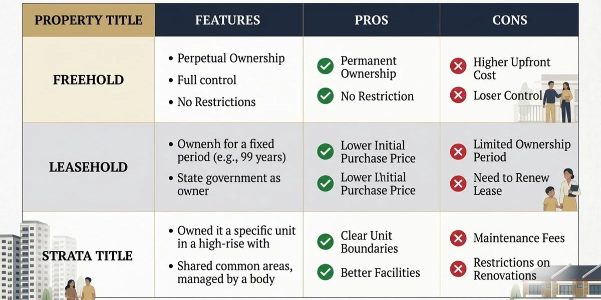 Pros dan kontra freehold vs leasehold
