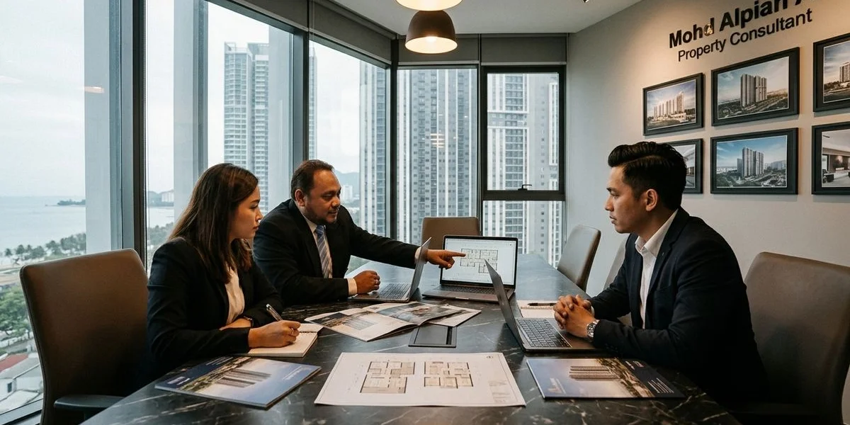 Pasukan Alpian Ali Property dalam sesi perundingan
